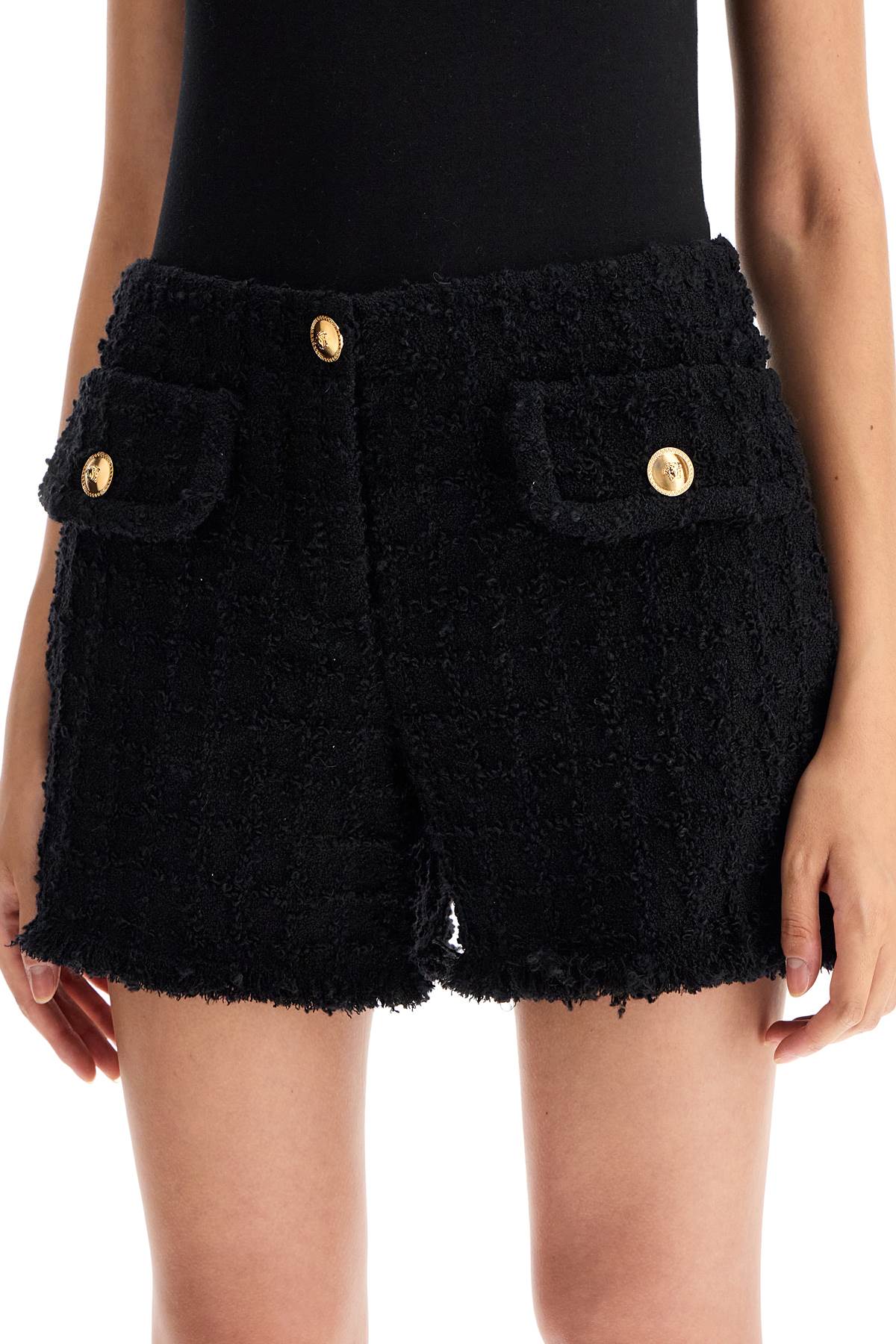 Versace "heritage tweed mini shorts image 3