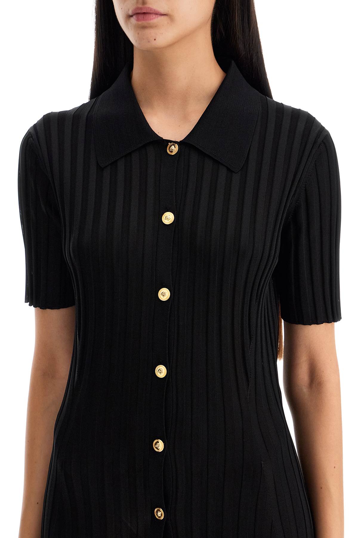 Versace knitted blouse shirt image 3