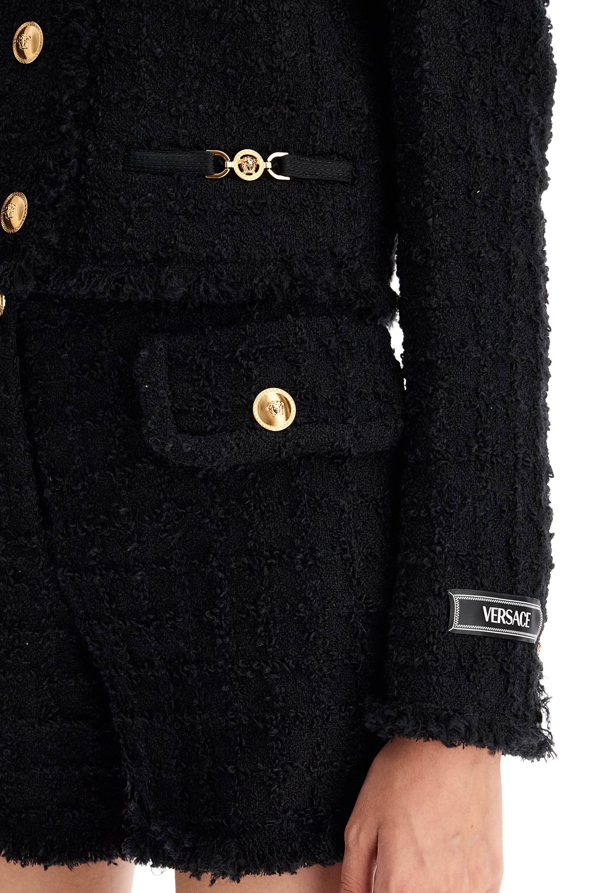 Versace short tweed heritage jacket image 3