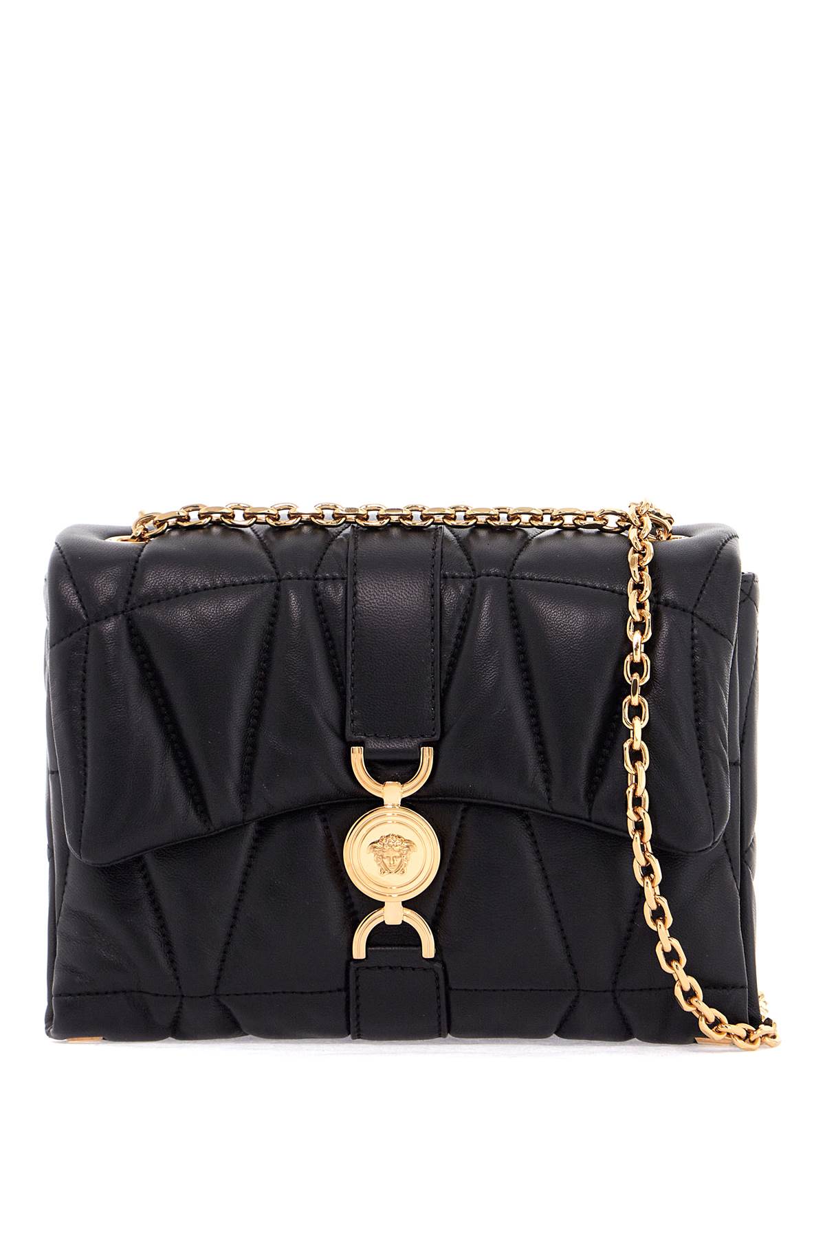 Versace Kleio Quilted Leather Shoulder Bag with Medusa Closure image 0