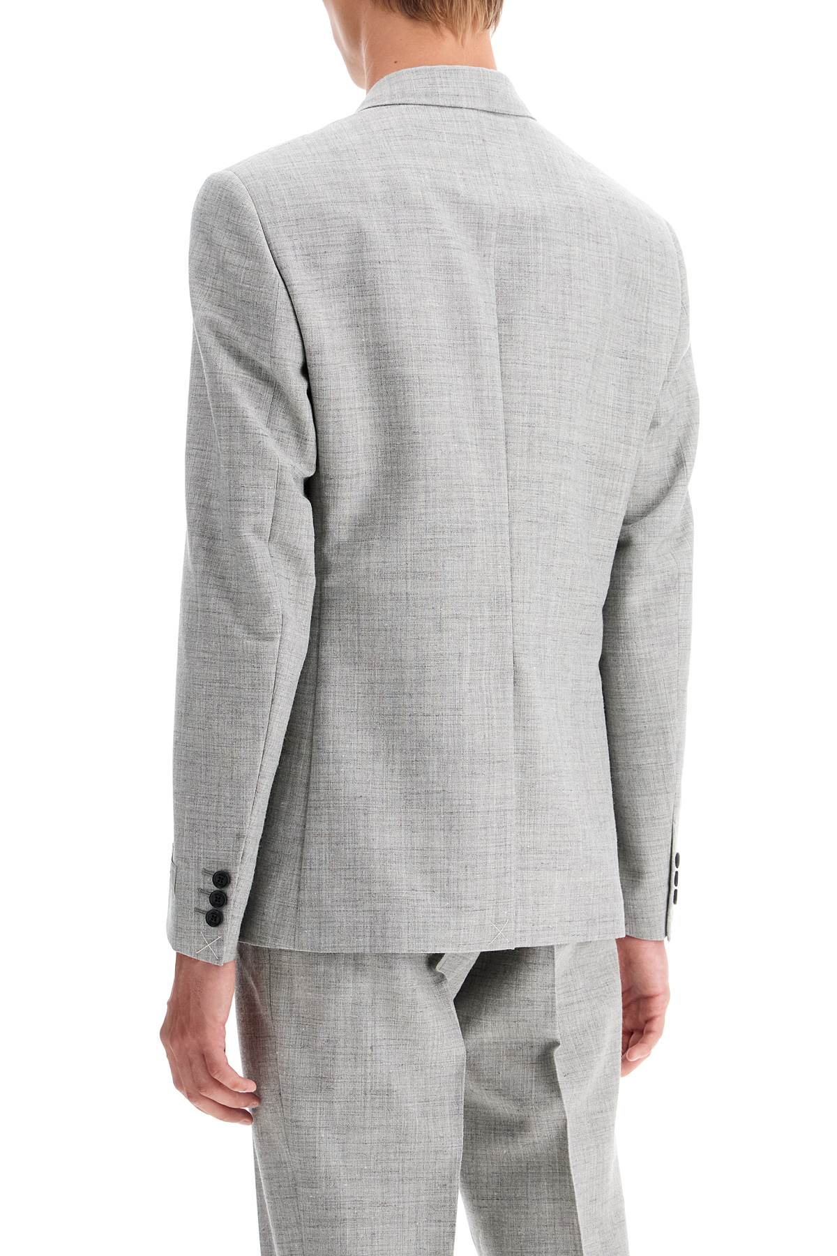 Versace double-breasted wool blend blazer image 2