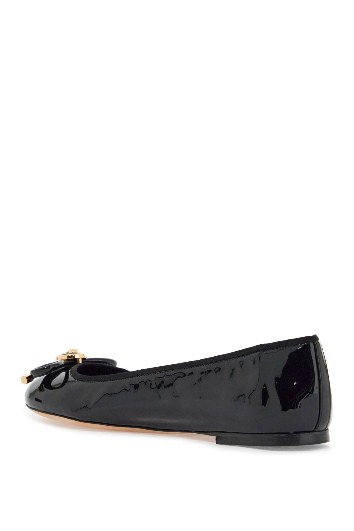 Versace Opera Bow Patent Leather Ballet Flats image 2