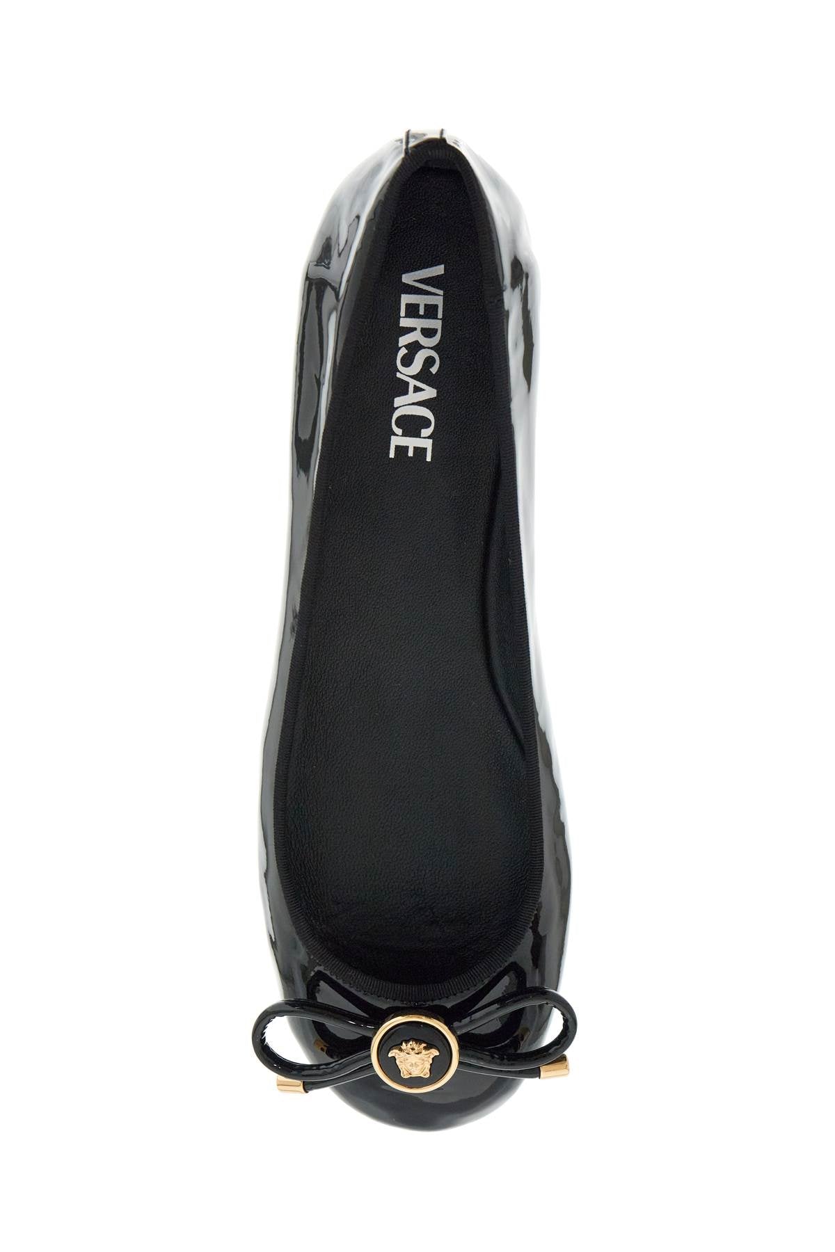 Versace Opera Bow Patent Leather Ballet Flats image 1