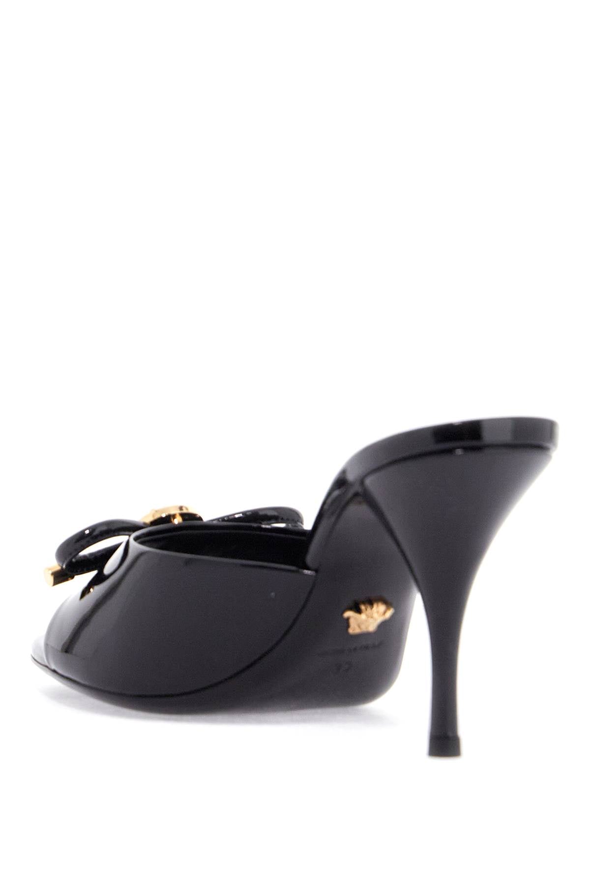 Versace Opera Bow Patent Leather Mules image 2