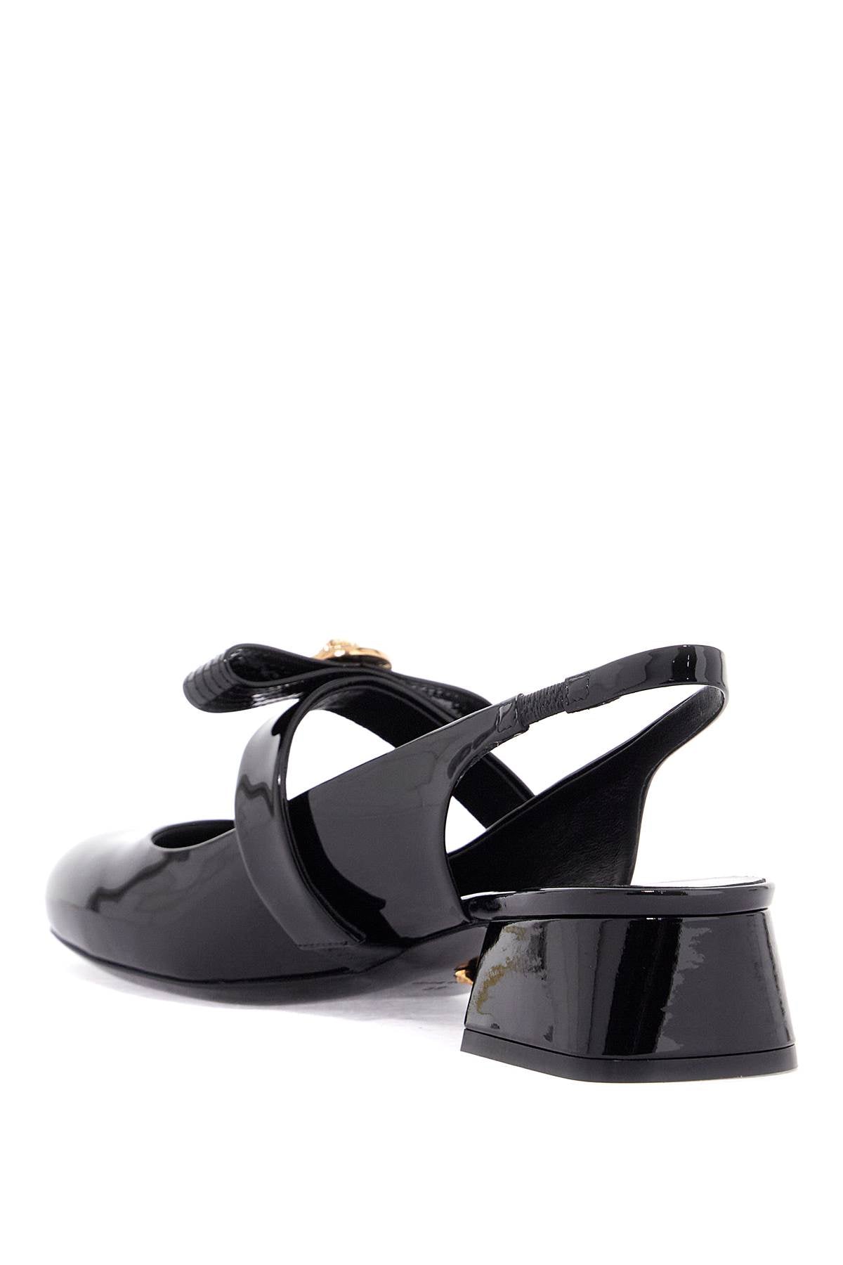 Versace Gianni Ribbon Slingback Pumps - Patent Leather image 2