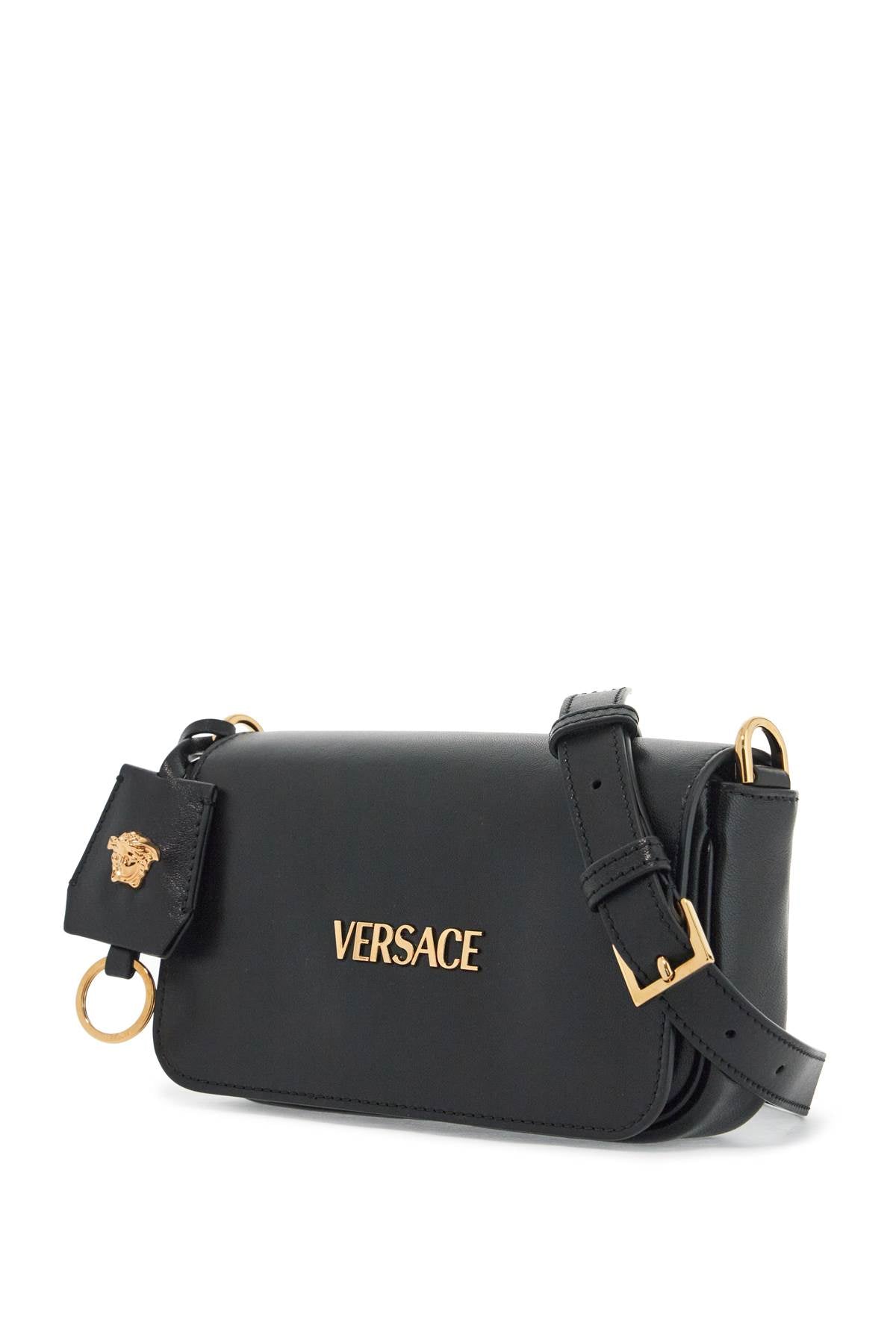 Mini Versace Nappa Leather Handbag with Medusa Keychain image 2