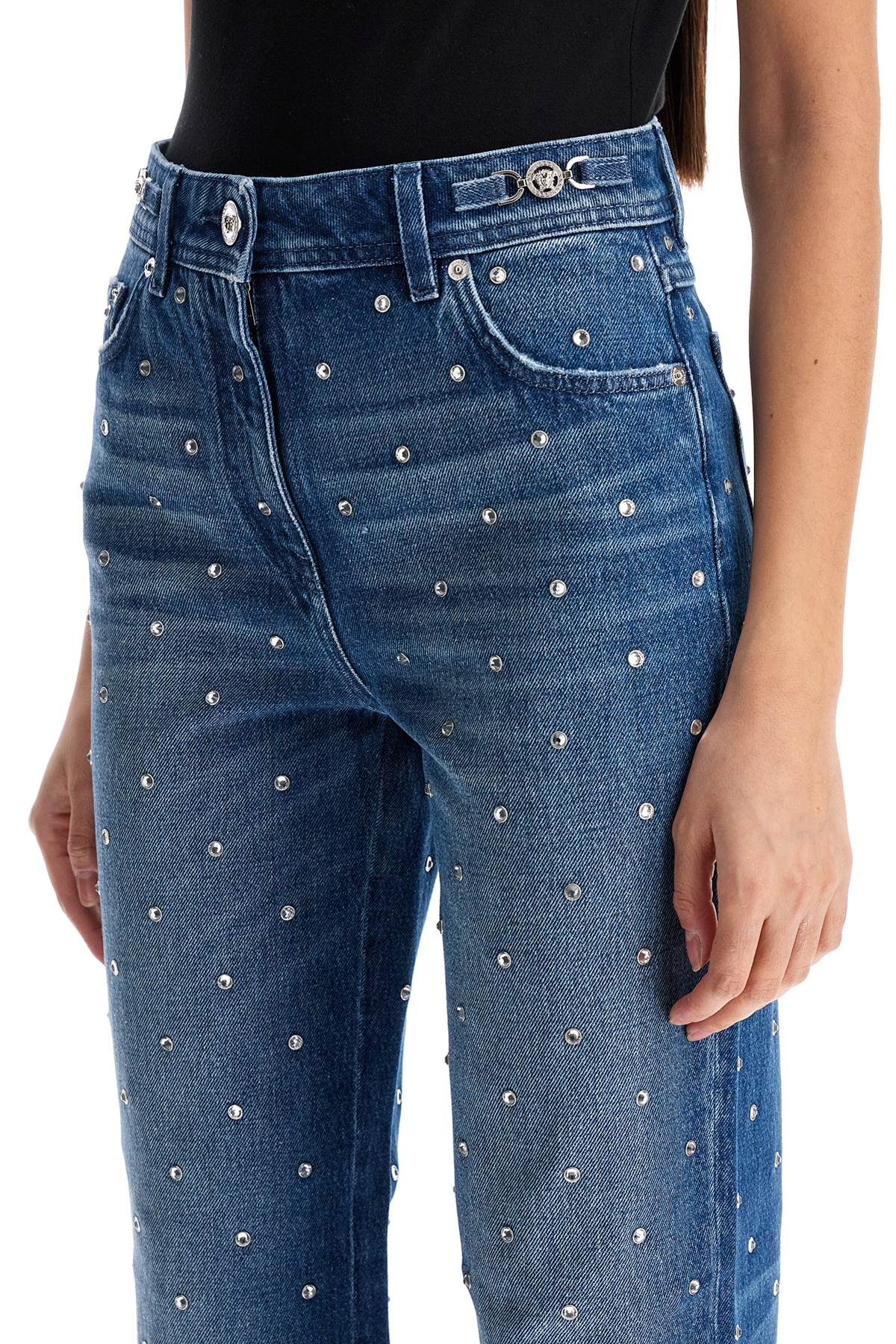 Versace Starry Sky Studded Boyfriend Jeans image 3