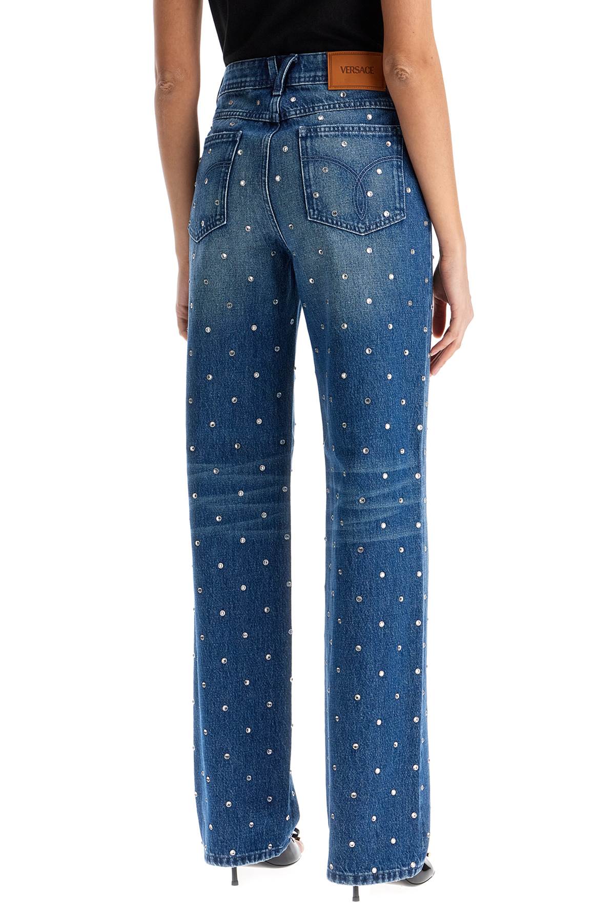 Versace Starry Sky Studded Boyfriend Jeans image 2