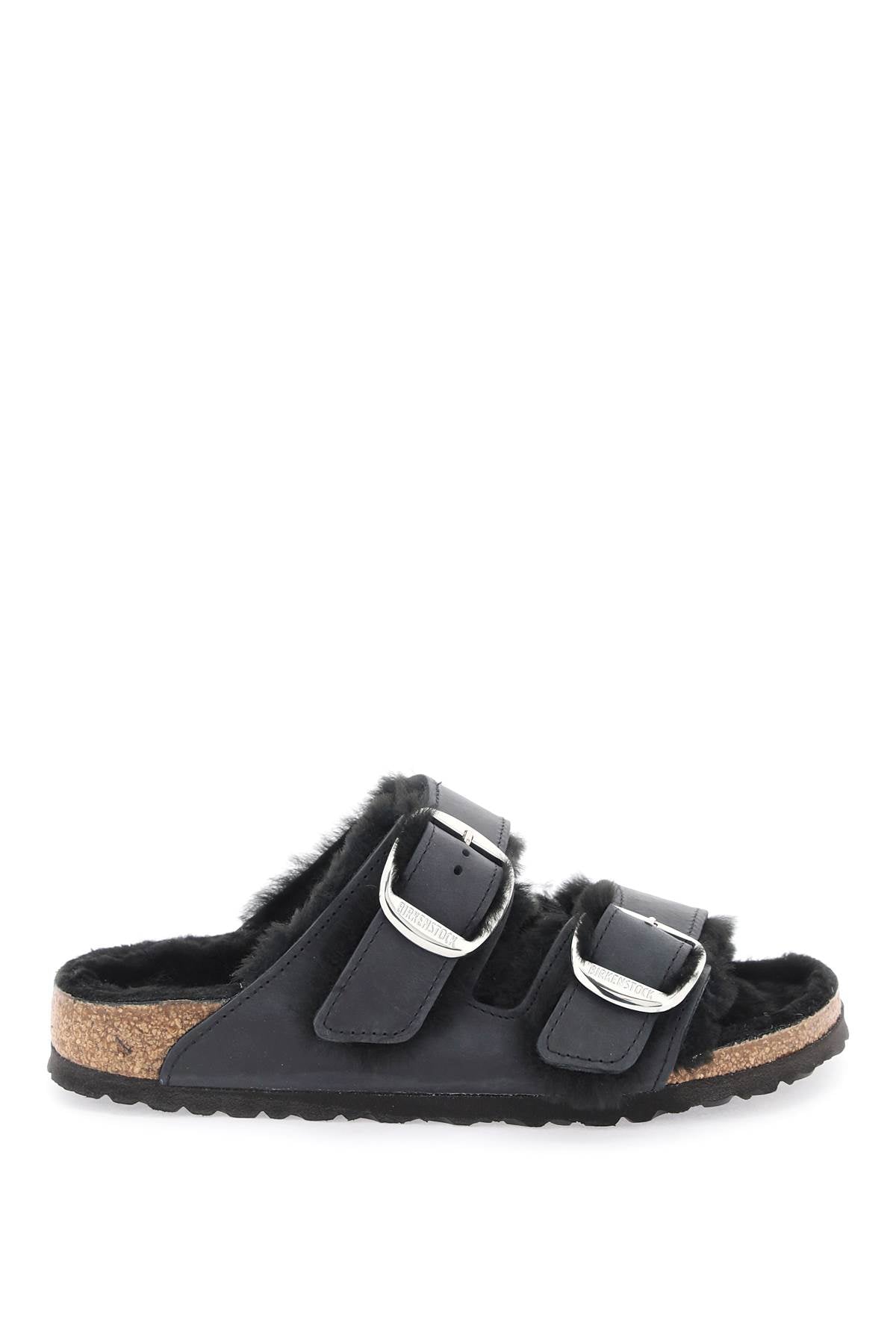 Birkenstock arizona big buckle slides in teddy image 0