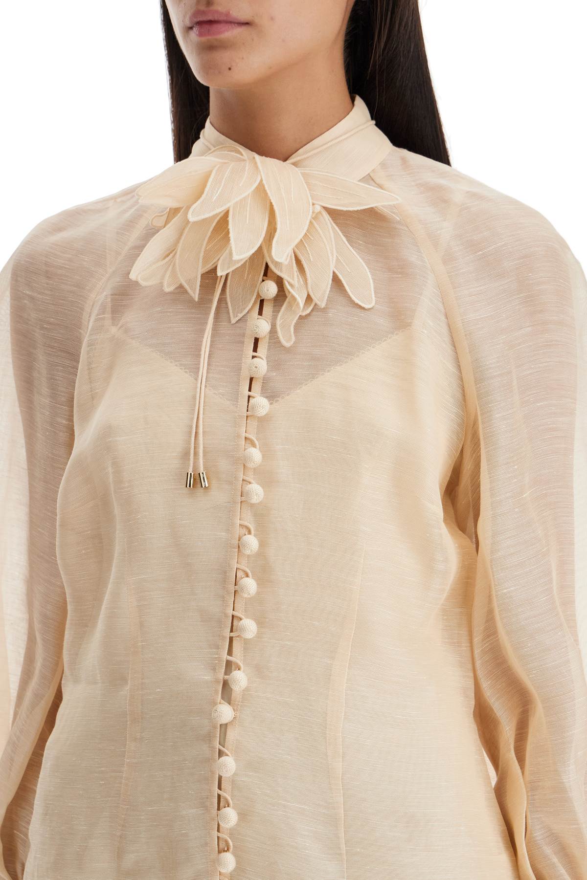 Zimmermann Fitted Floral Blouse with Removable Camisole image 3