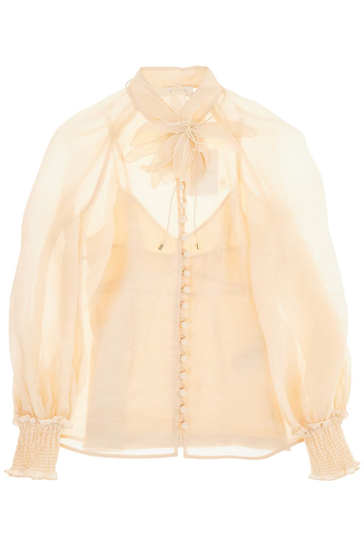 Zimmermann Fitted Floral Blouse with Removable Camisole image 0