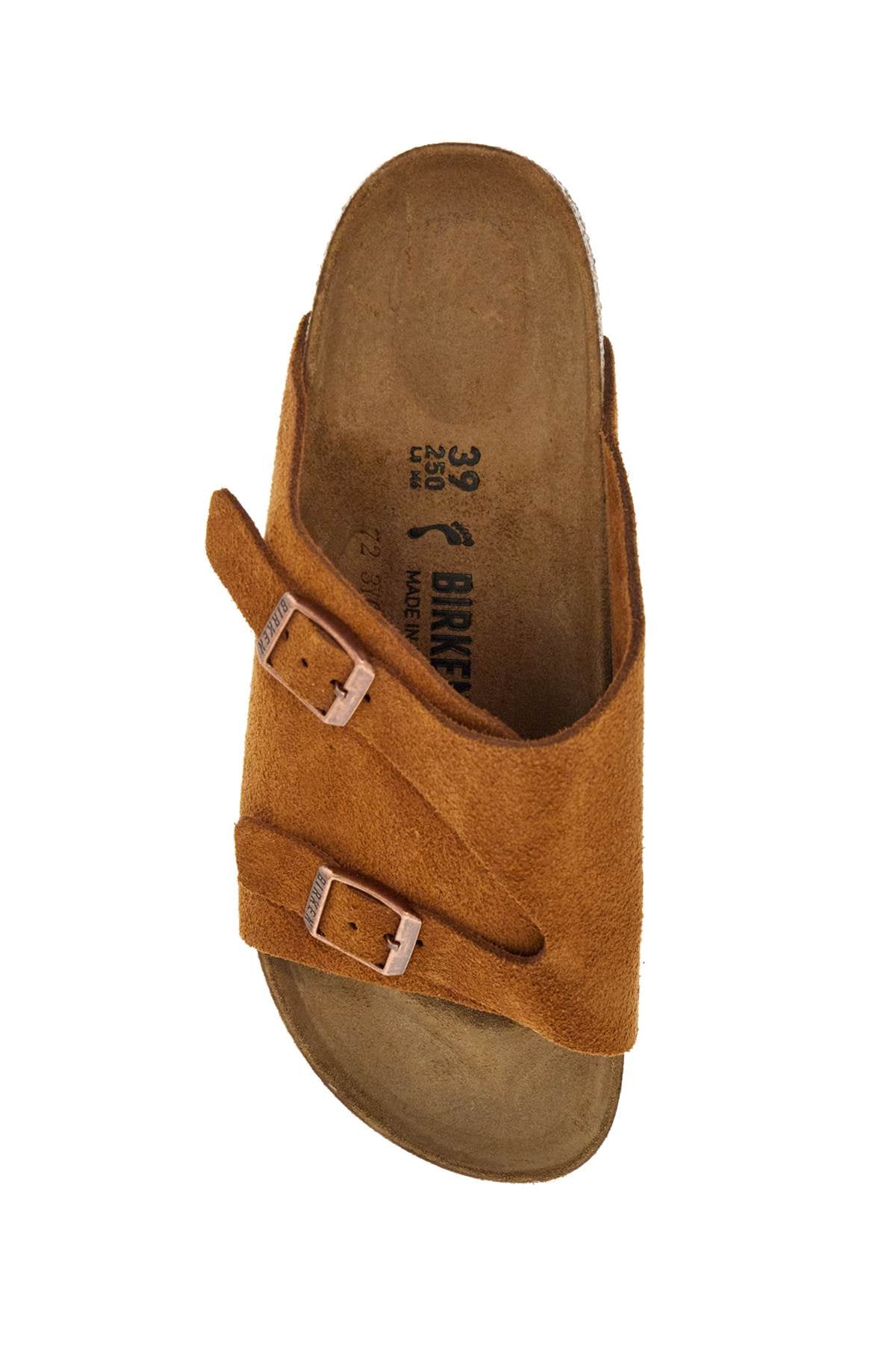 Birkenstock mink suede slippers with two adjustable straps image 1