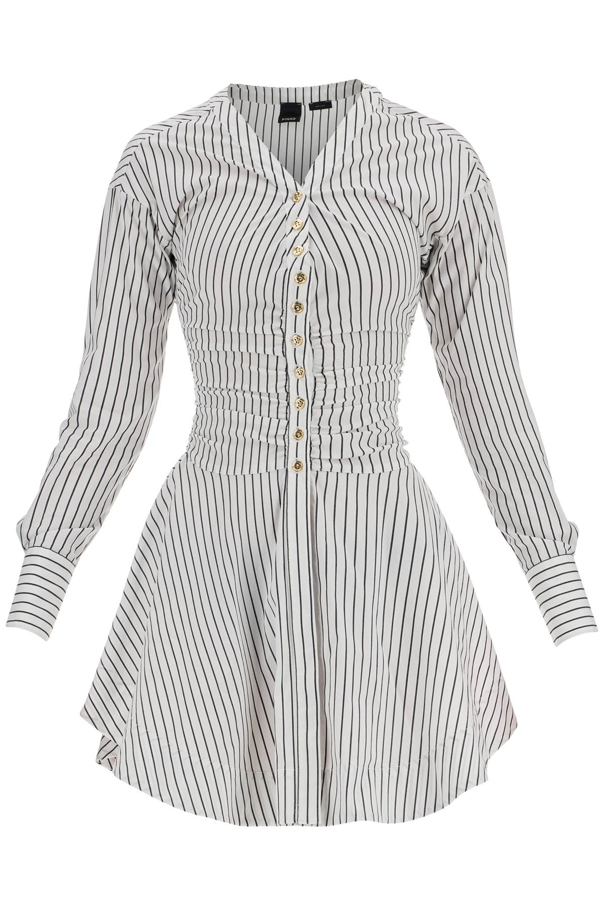 Pinko Striped Poplin Mini Dress image 0