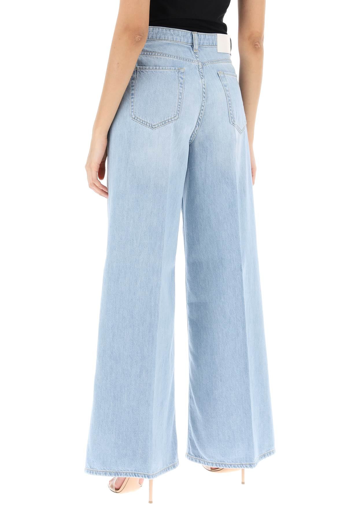 Pinko Pozzillo Wide Leg Vintage Wash Denim Jeans image 2