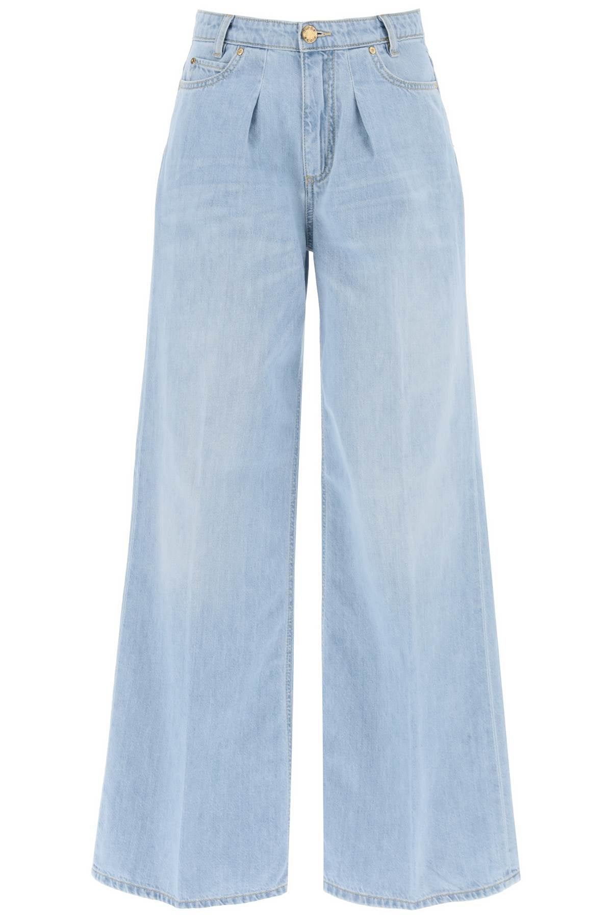 Pinko Pozzillo Wide Leg Vintage Wash Denim Jeans image 0