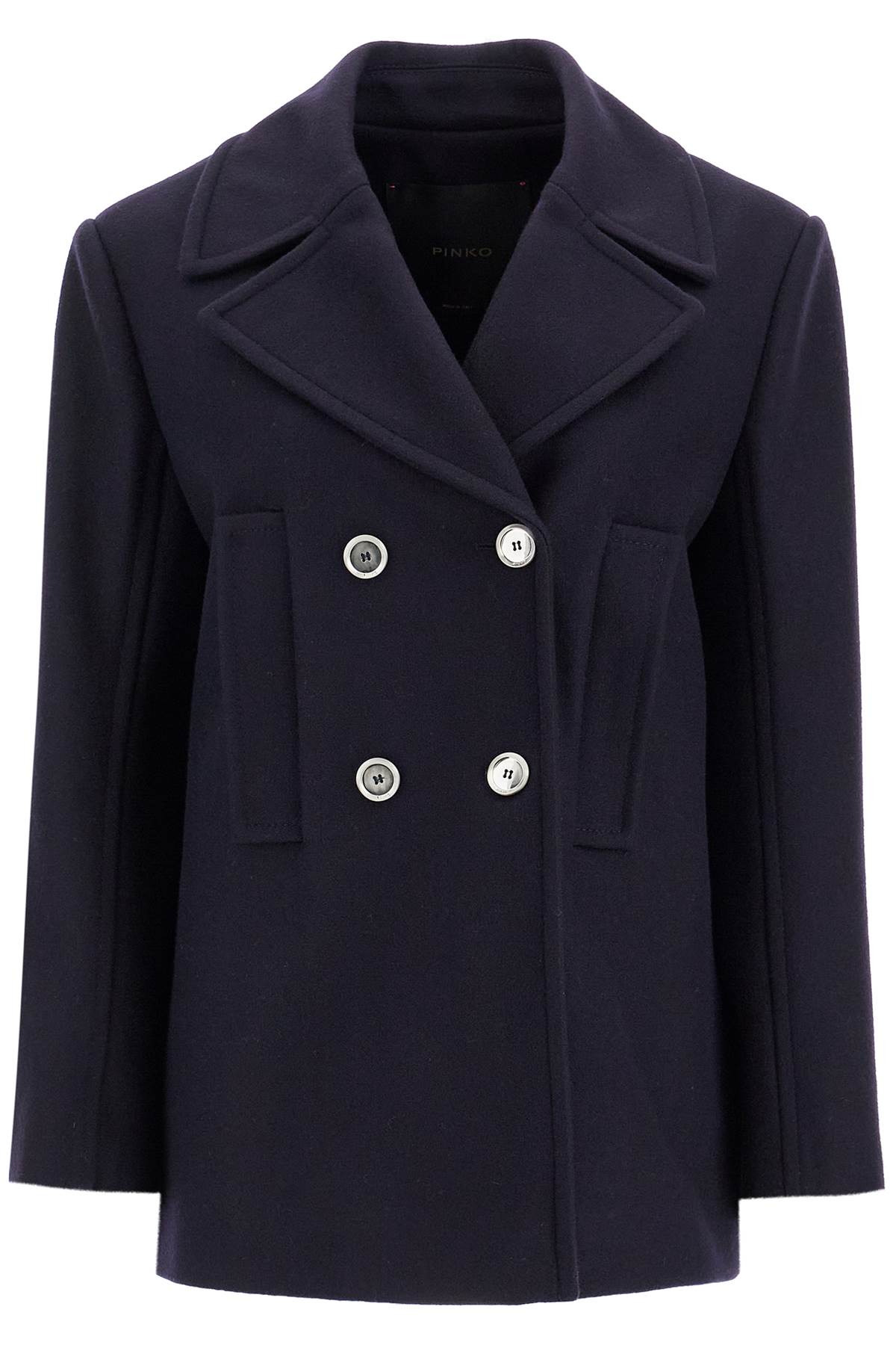 Pinko Double-Breasted Wool Blend Caban Jacket image 0