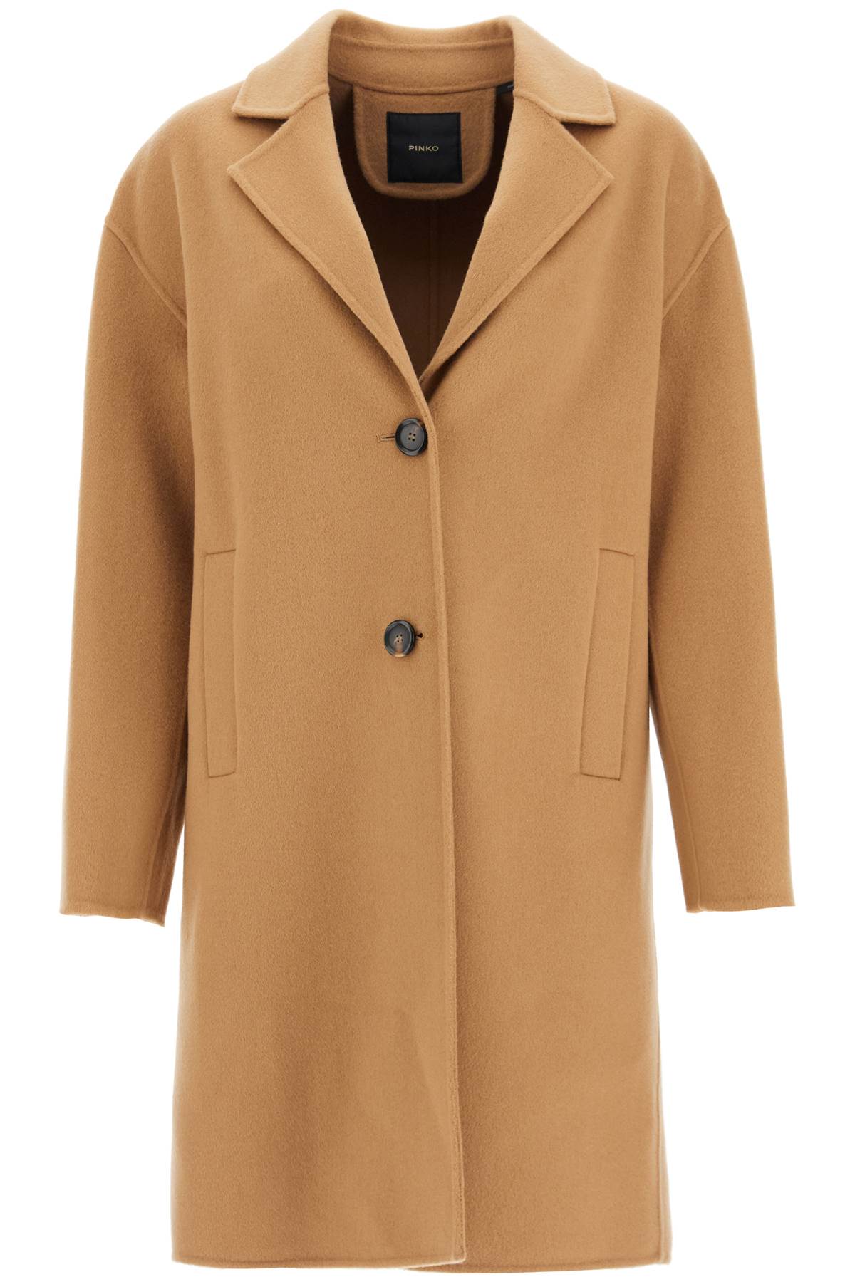 Pinko double wool coat with screwdriver design image 0