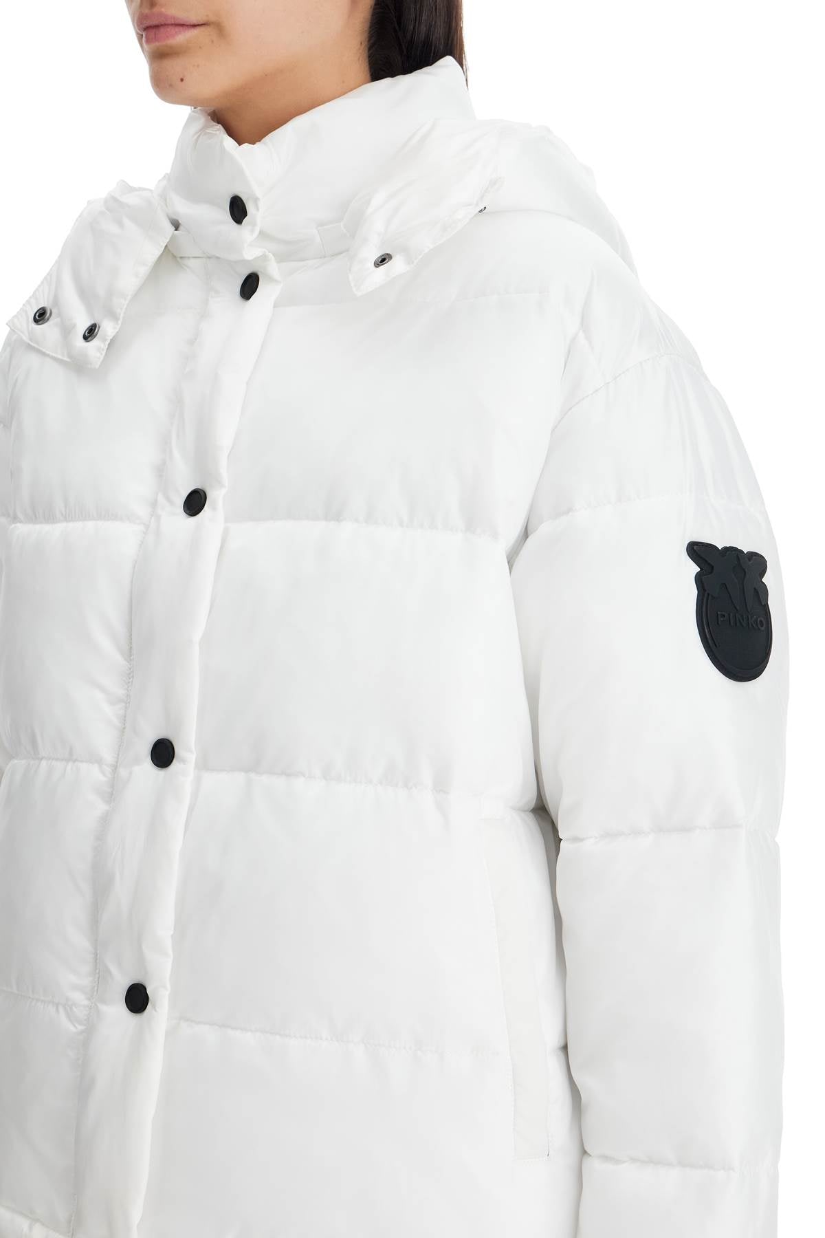 Pinko "down jacket with logo patch image 3