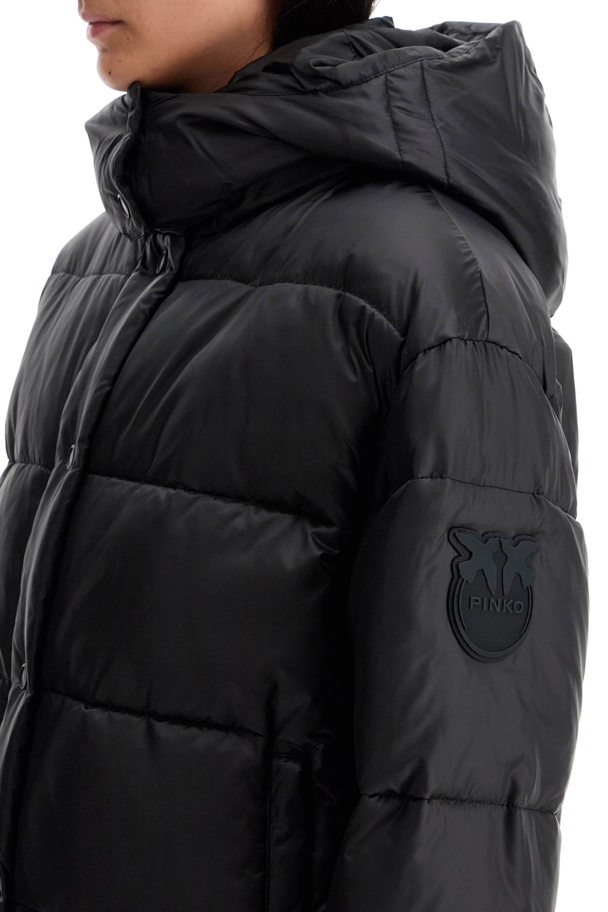 Pinko "down jacket with logo patch image 3