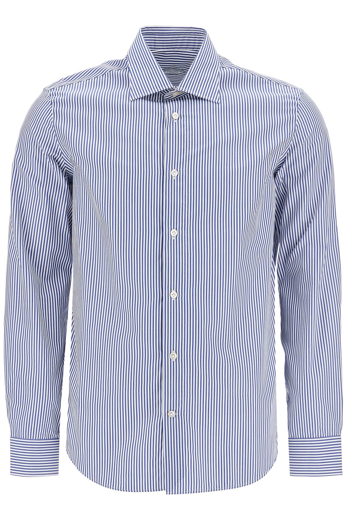 VINCENZO DI RUggIERO slim fit twill shirt for men image 0