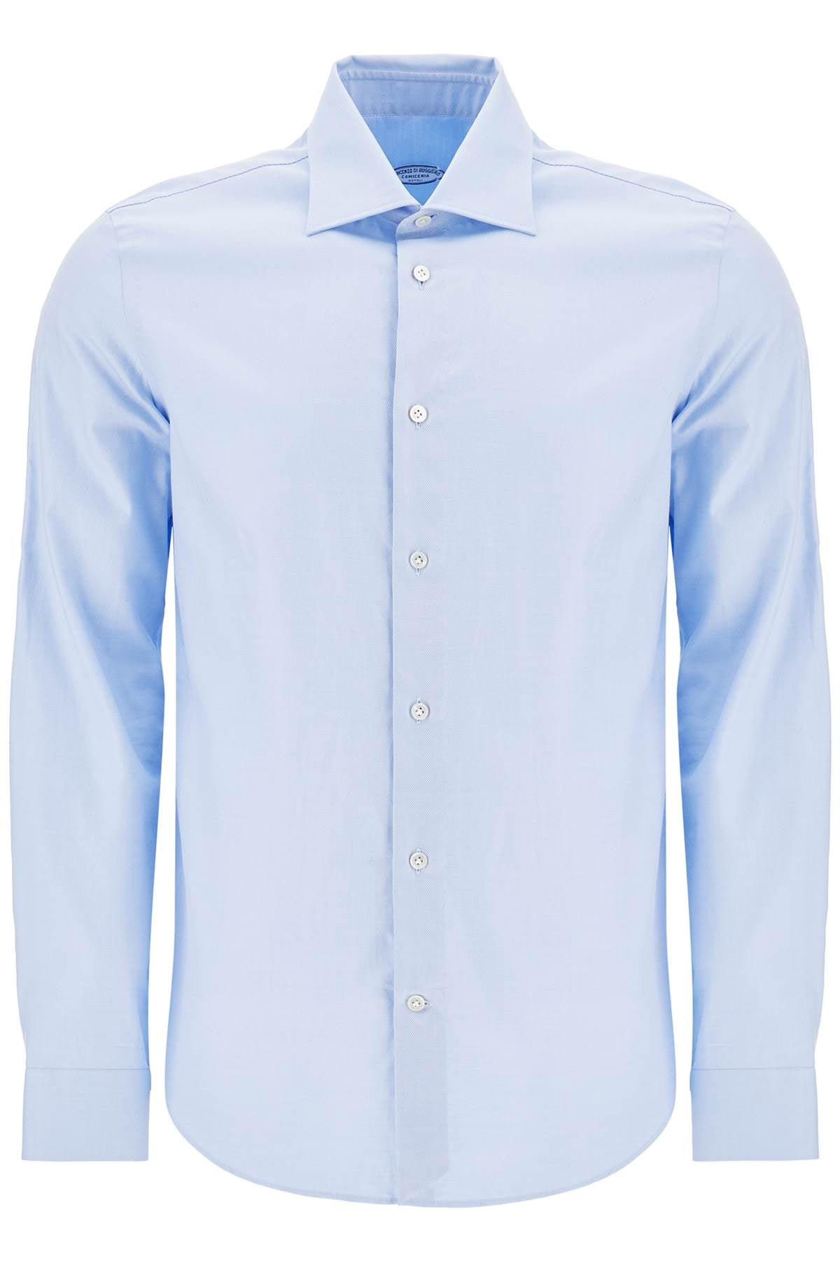 VINCENZO DI RUggIERO slim fit twill shirt for men image 0