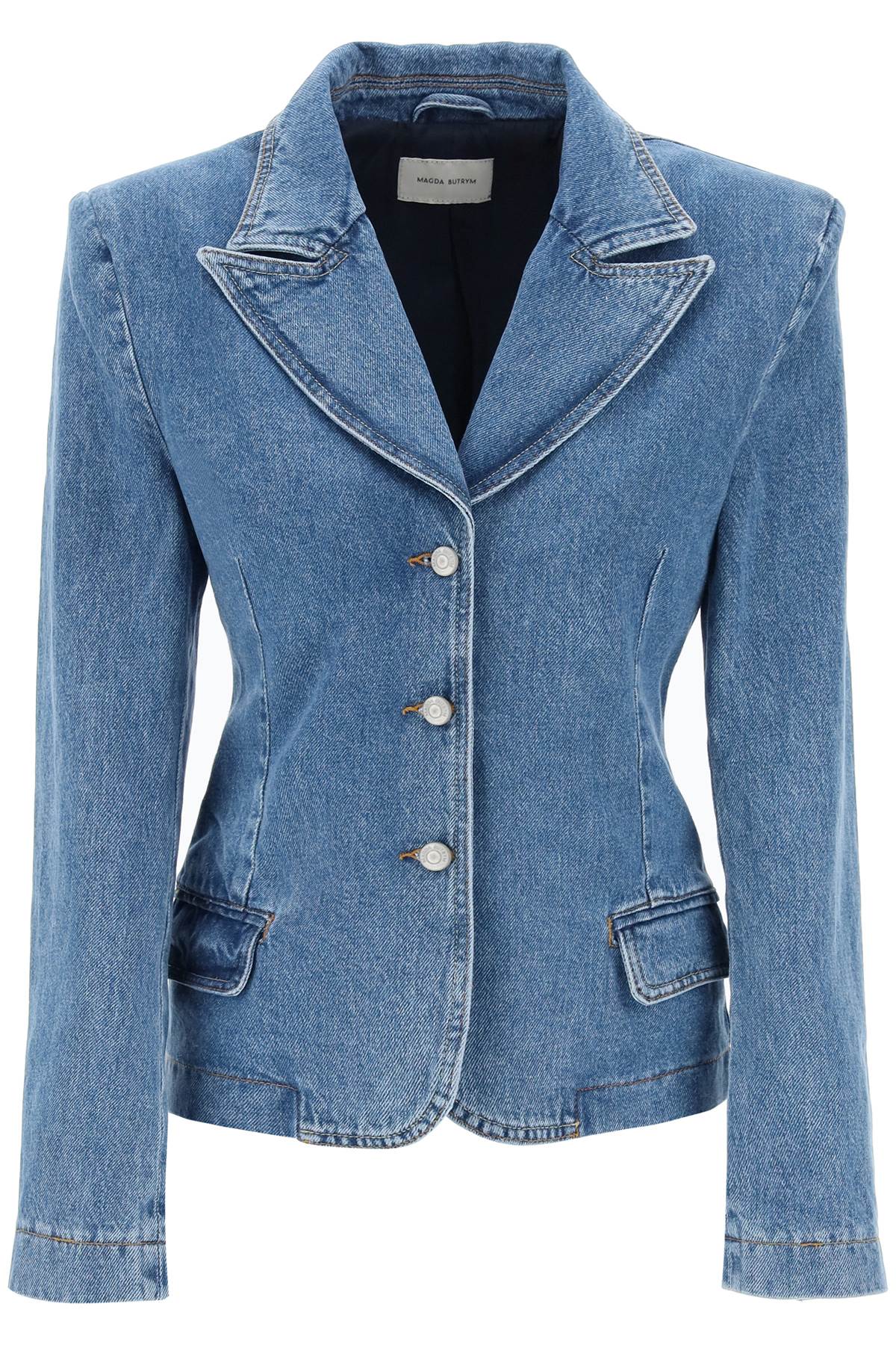 Magda Butrym Denim Single-Breasted Jacket image 0