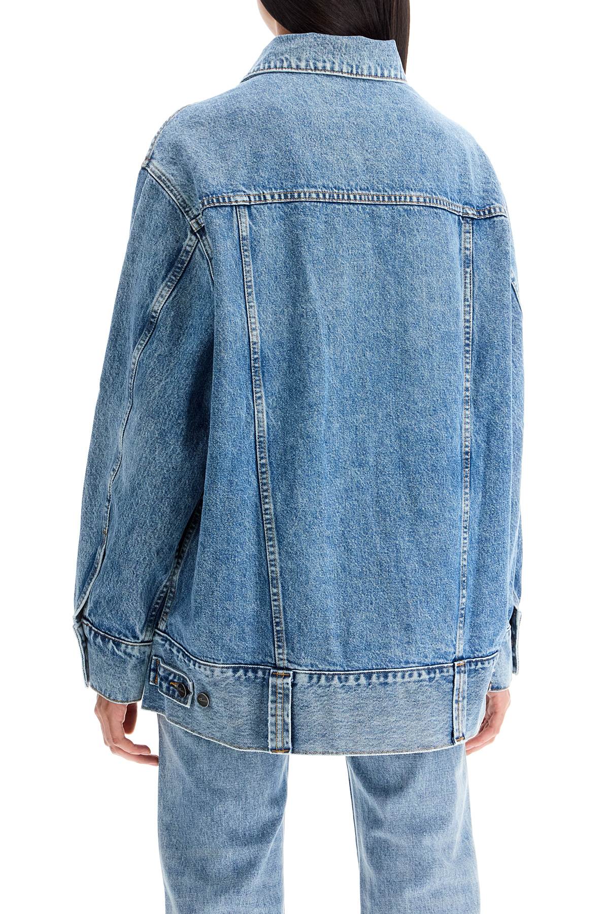 Khaite denim grizzo jacket in image 2