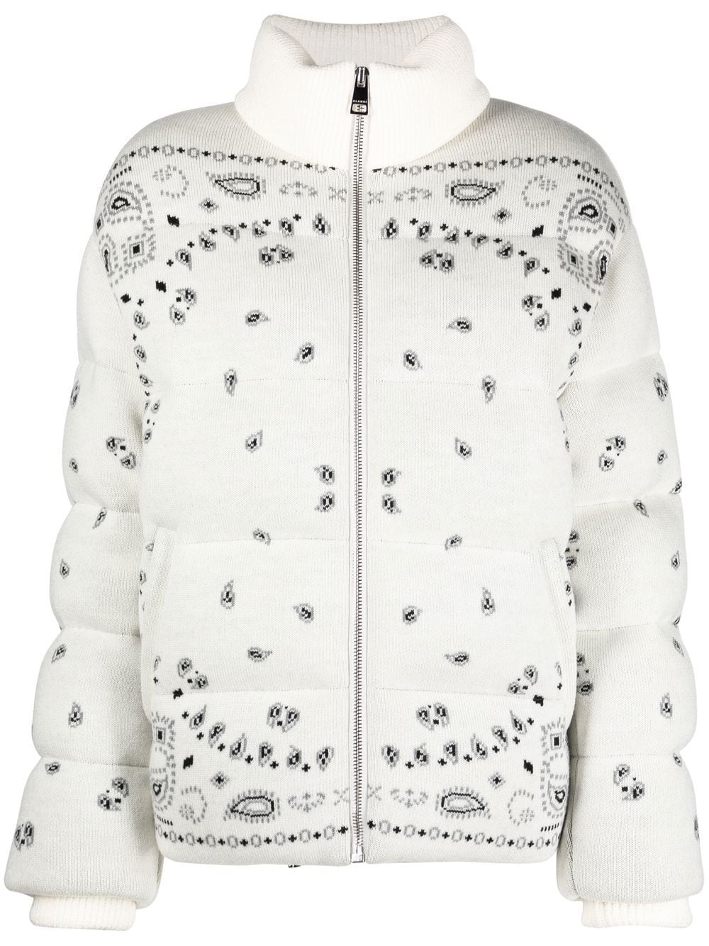 Alanui Bandana Print Padded Jacket - White image 4