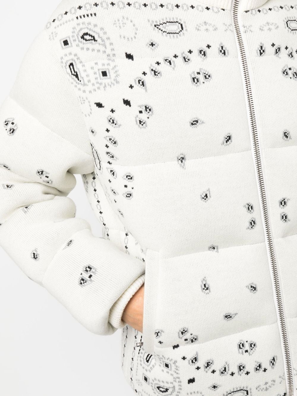 Alanui Bandana Print Padded Jacket - White image 17