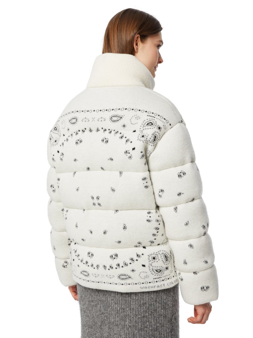 Alanui Bandana Print Padded Jacket - White image 10