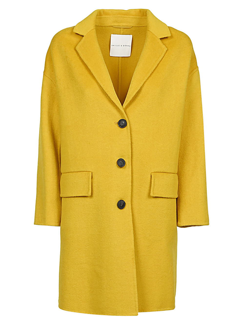 SKILL&GENES Yellow Single-Breasted Coat image 0