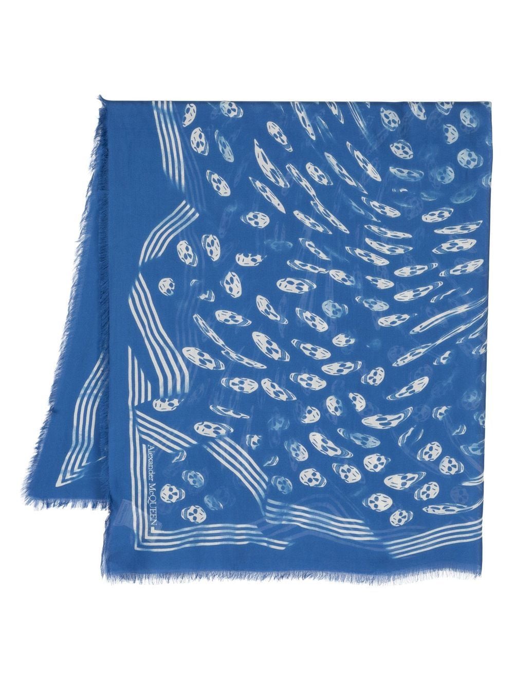 Alexander McQueen Scarfs Blue image 0