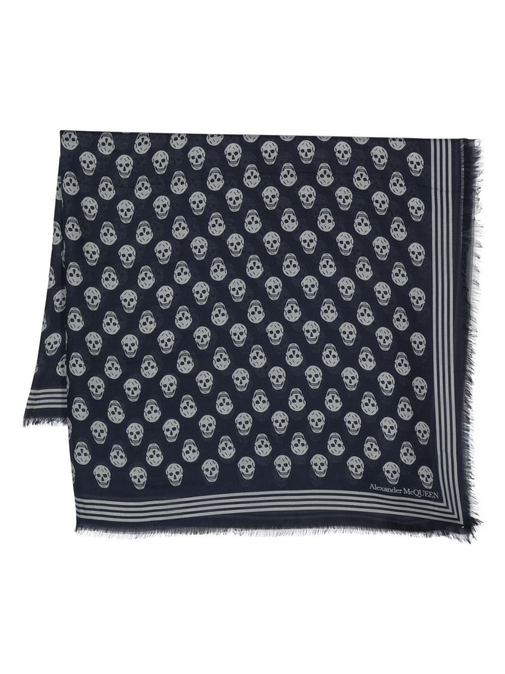 Alexander McQueen Scarfs Blue image 0