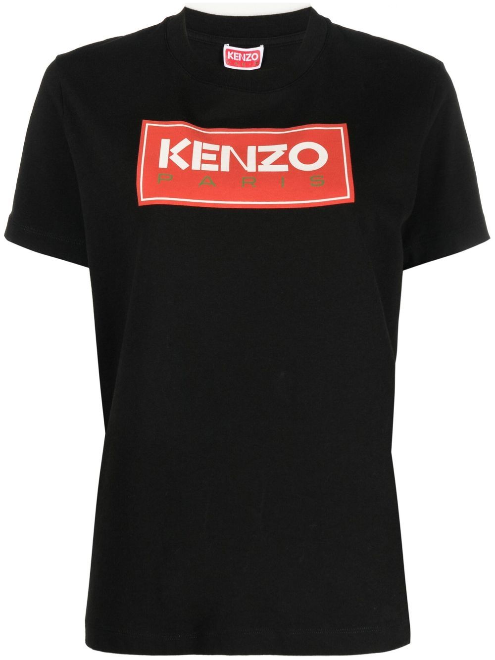 Kenzo Black Logo-Print Cotton T-Shirt image 0