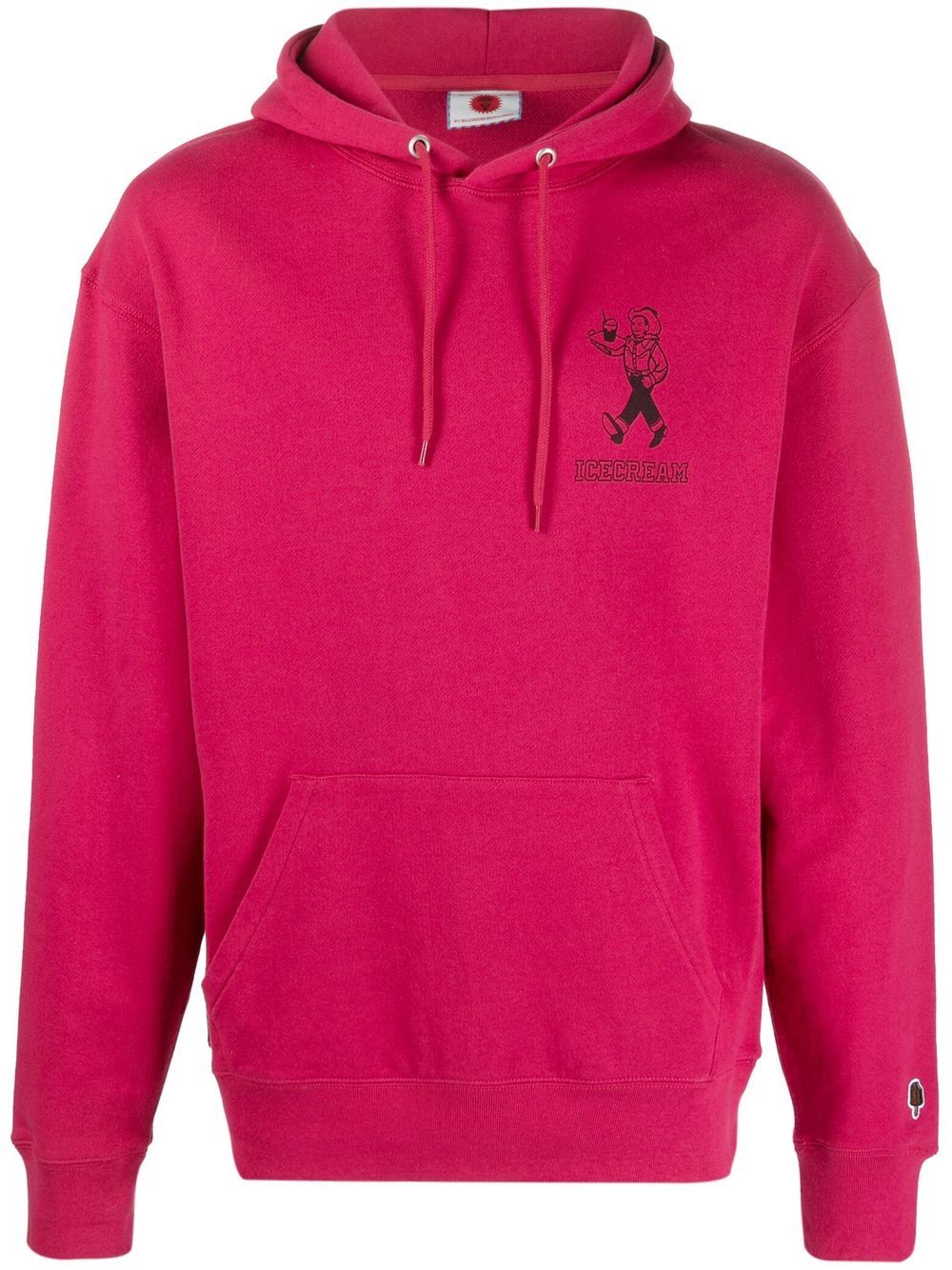 ICECREAM Rose Red Cotton Hoodie image 0