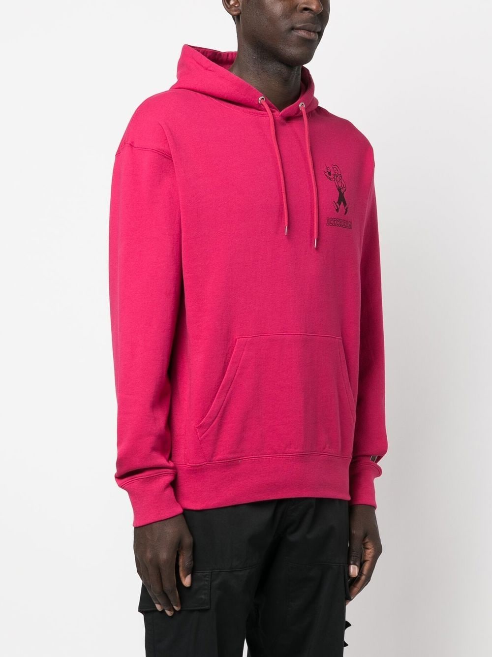 ICECREAM Rose Red Cotton Hoodie image 3