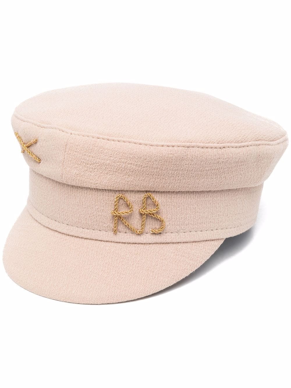 Ruslan Baginskiy Beige Embroidered Logo Cotton Linen Hat image 0