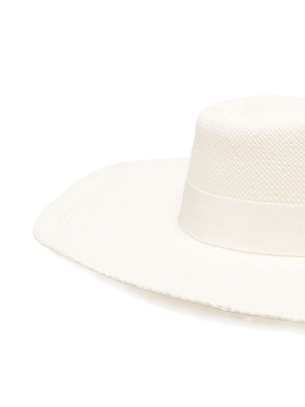 Ruslan Baginskiy Embroidered Logo White Fedora Hat image 1