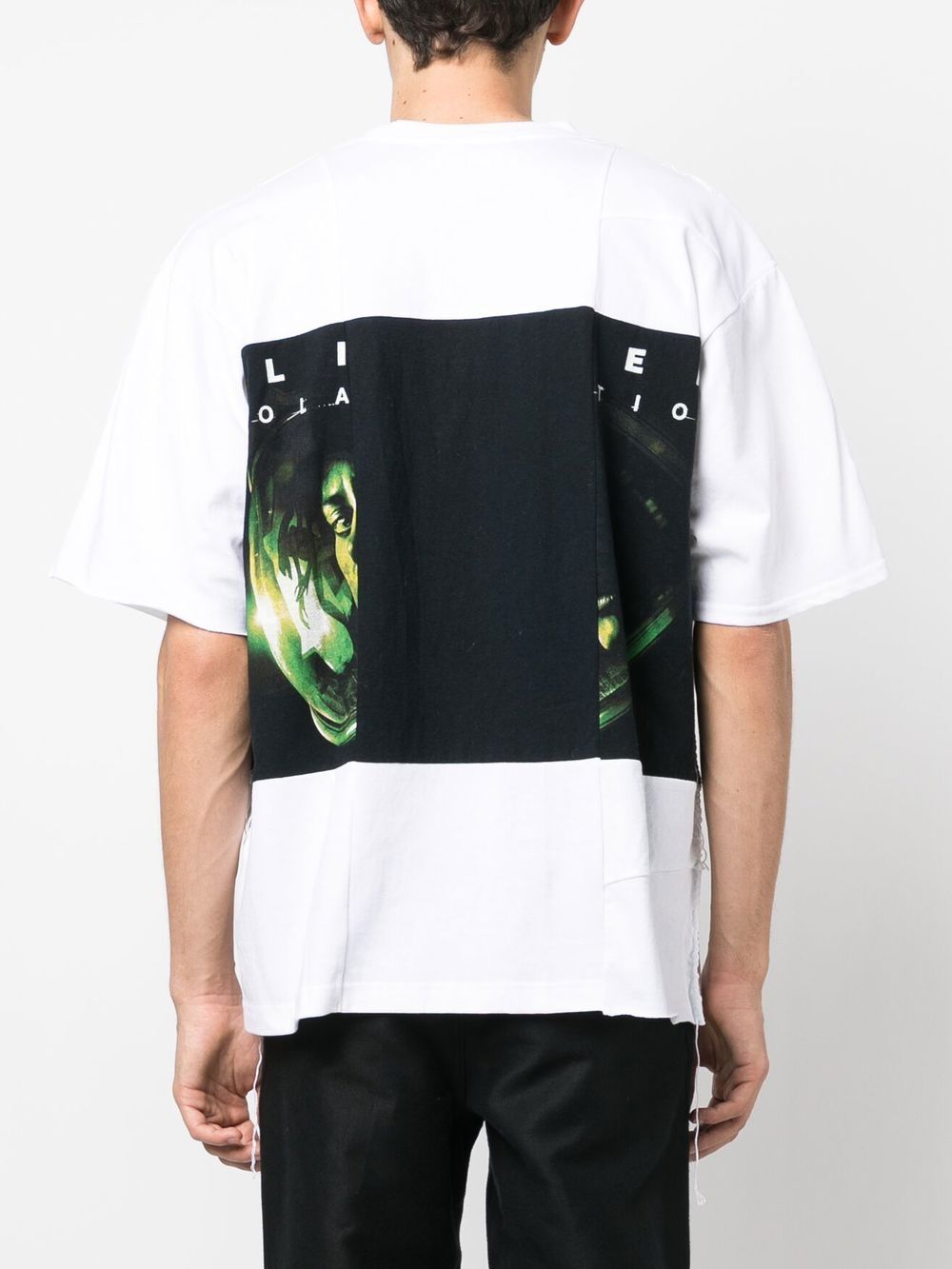 Children of The Discordance White Patchwork Graphic T-Shirt image 2