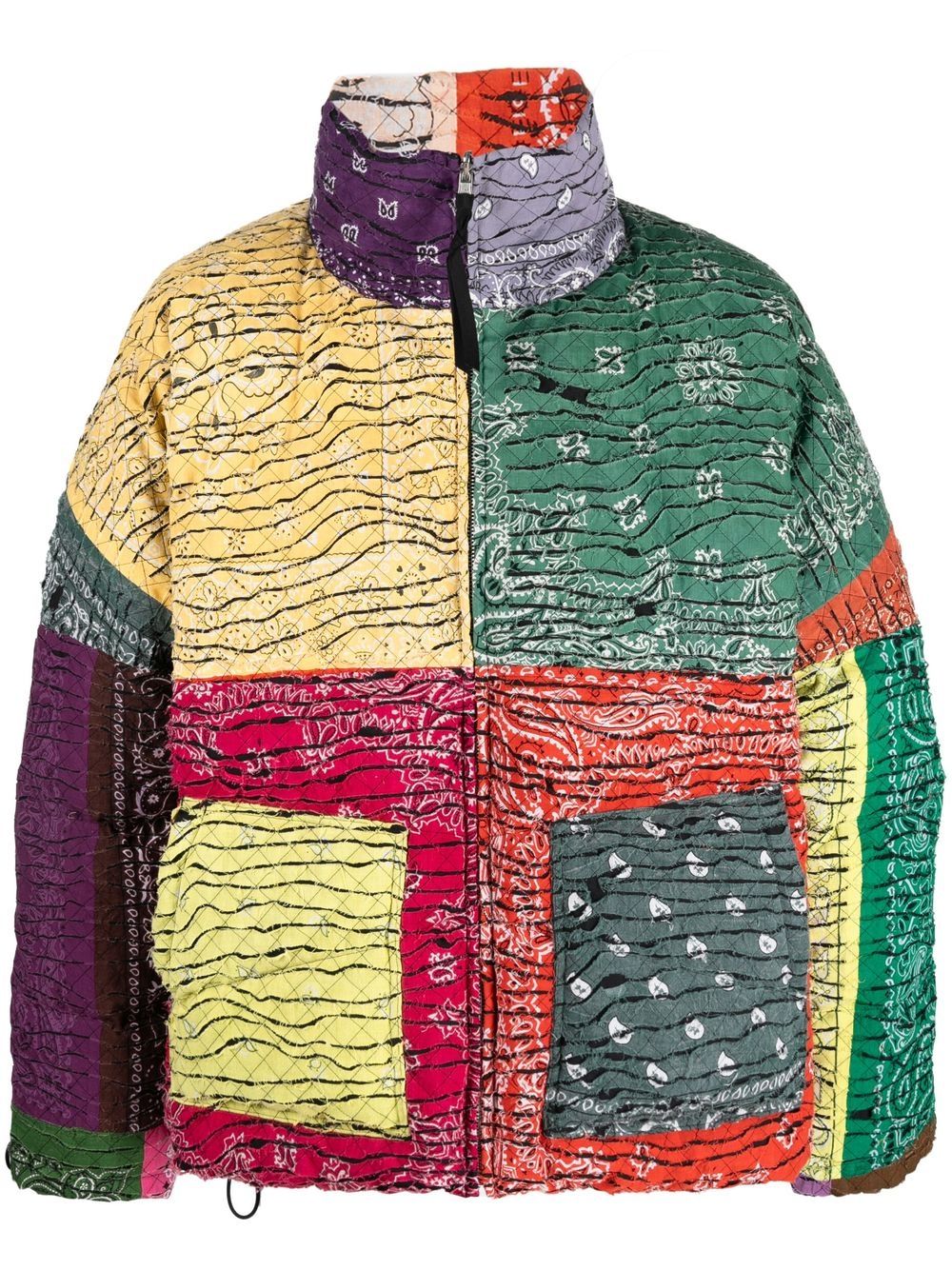 Children of the Discordance Multicolor Patchwork Coat image 0