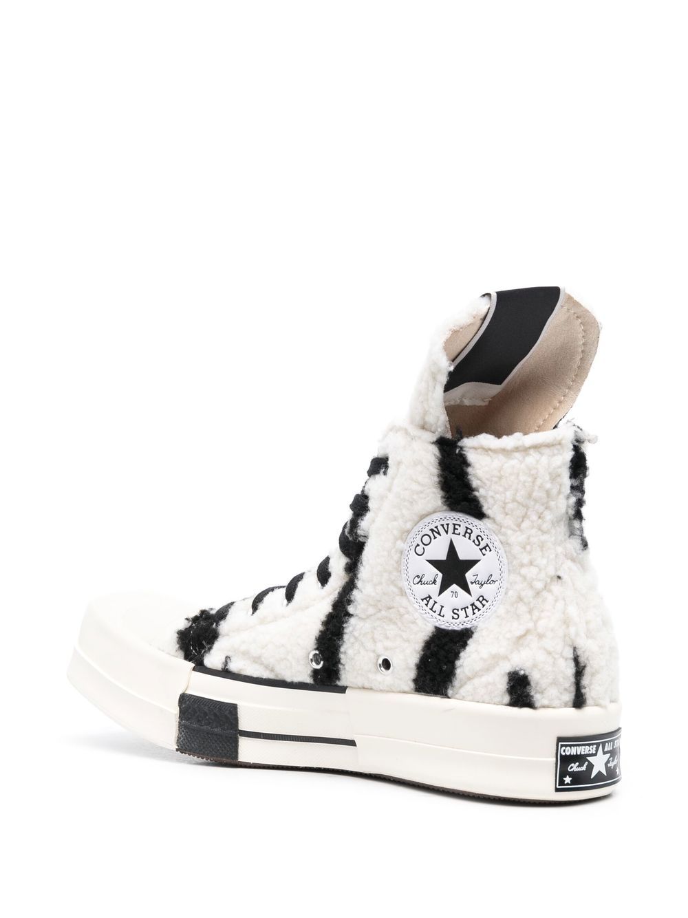 Converse x DRKSHDW Grey Shearling Sneakers image 2