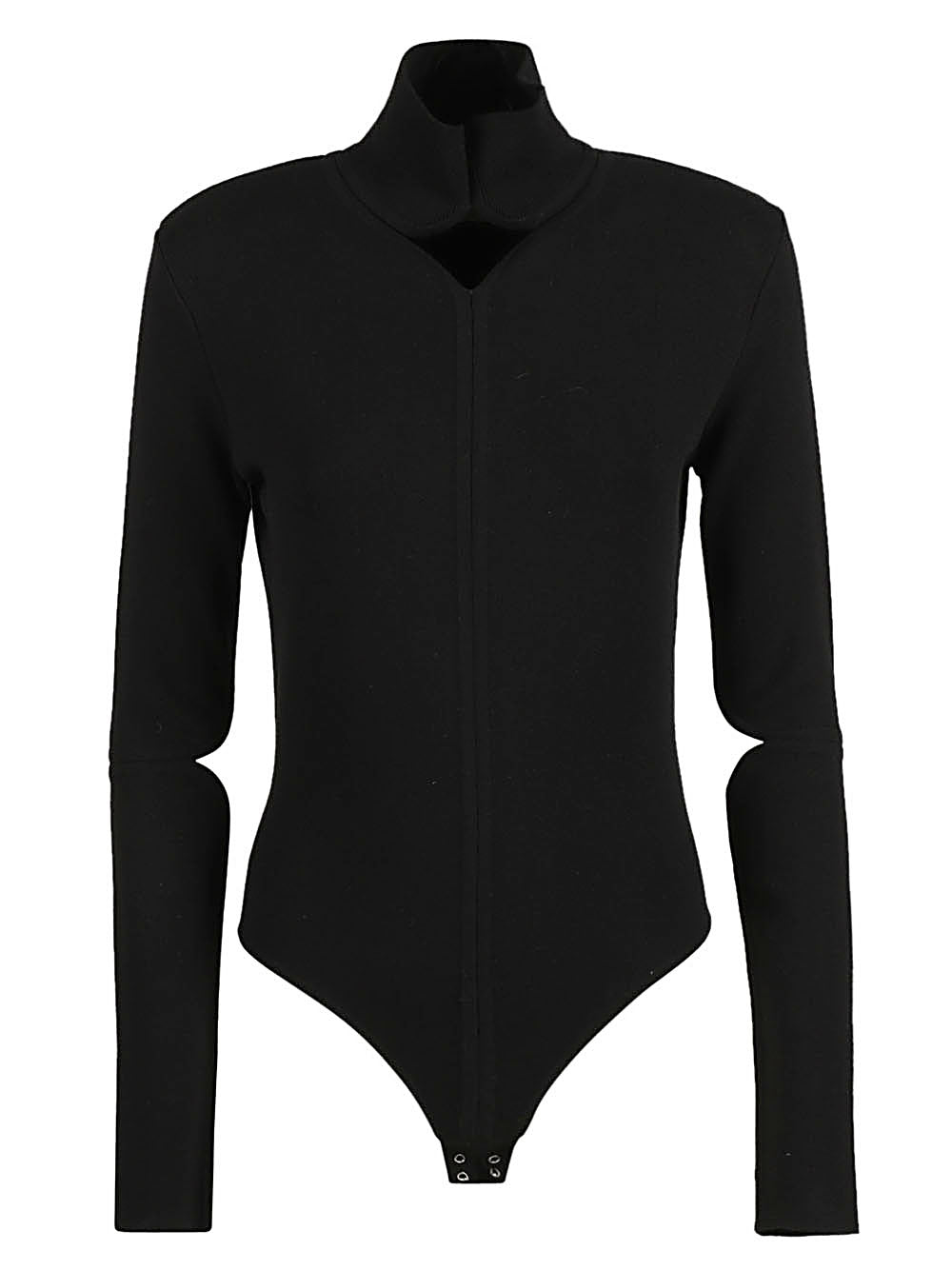 Courrèges Black Long Sleeve Bodysuit image 0