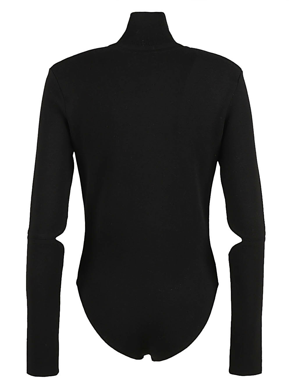 Courrèges Black Long Sleeve Bodysuit image 1