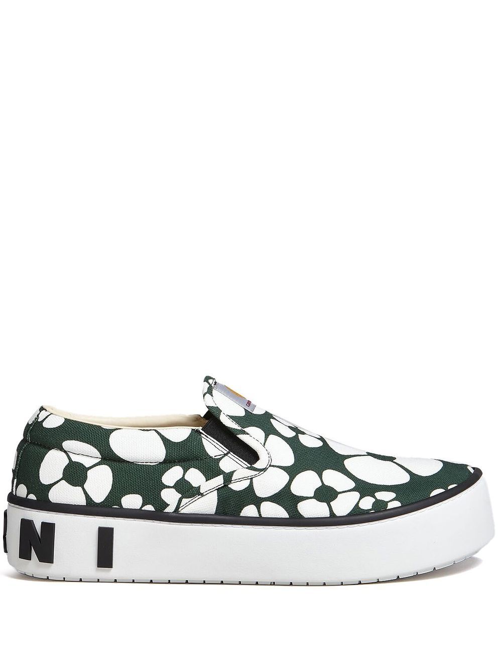 Carhartt WIP x Marni Floral Print Slip-On Sneakers - Green image 0