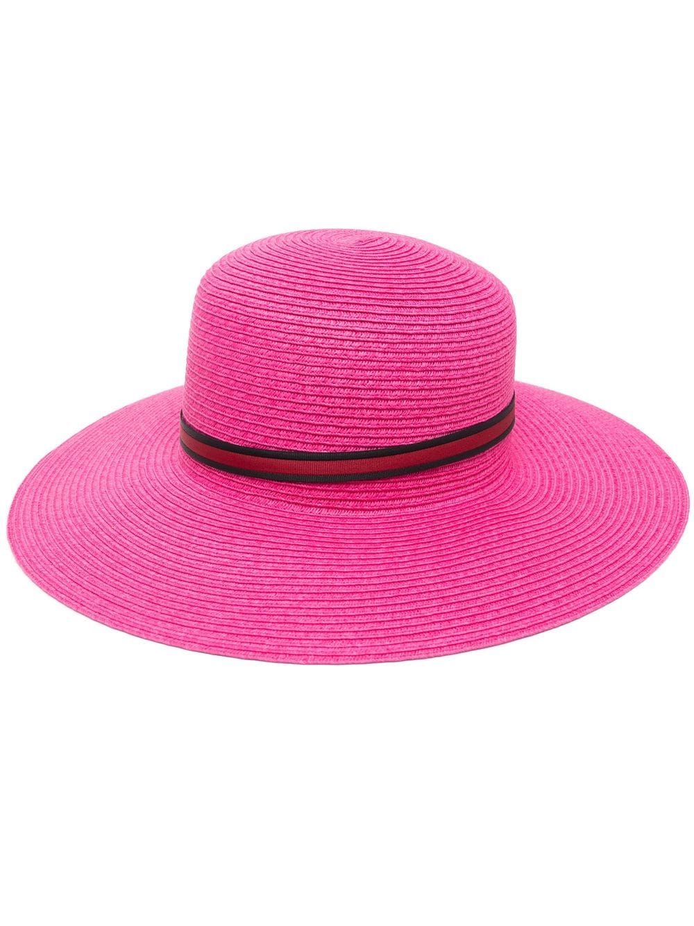 Borsalino Giselle Fuchsia Raffia Sun Hat image 0