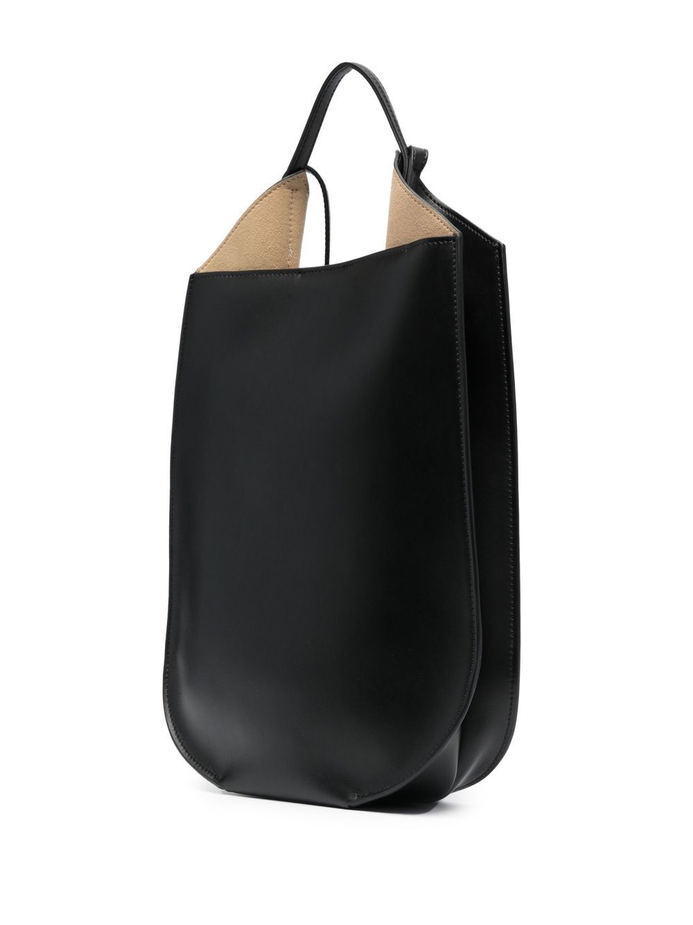 REE PROJECTS Black Leather One-Shoulder Bag image 1