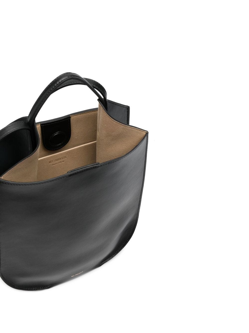 REE PROJECTS Black Leather One-Shoulder Bag image 2