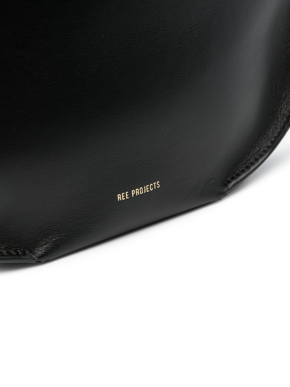 REE PROJECTS Black Leather One-Shoulder Bag image 3