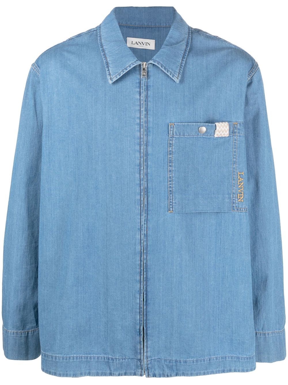 Lanvin Shirts Clear Blue image 0