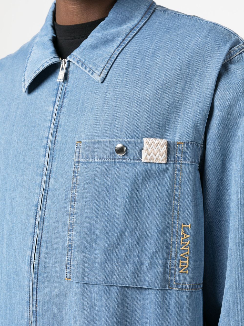 Lanvin Shirts Clear Blue image 3